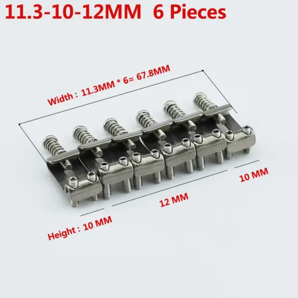 Titanium Alloy Vintage Guitar Bridge Saddle Set - Image 7