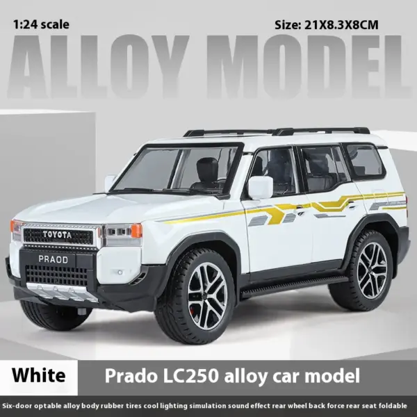 1:24 Toyota Land Cruiser Prado Diecast Model - Image 16