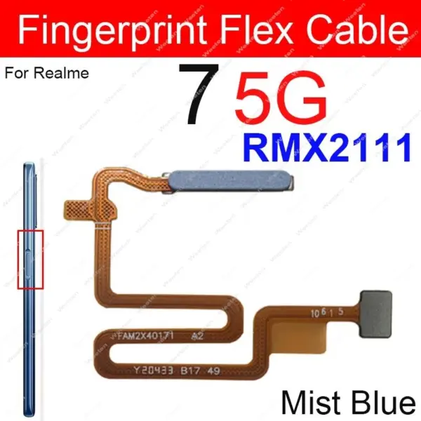 Realme Fingerprint Sensor Flex Cable for 7 8S 9Pro - Image 3