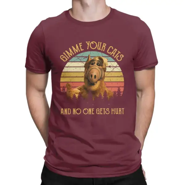 Vintage Gimme Your Cats Alf TV T-Shirt for Men - Image 12