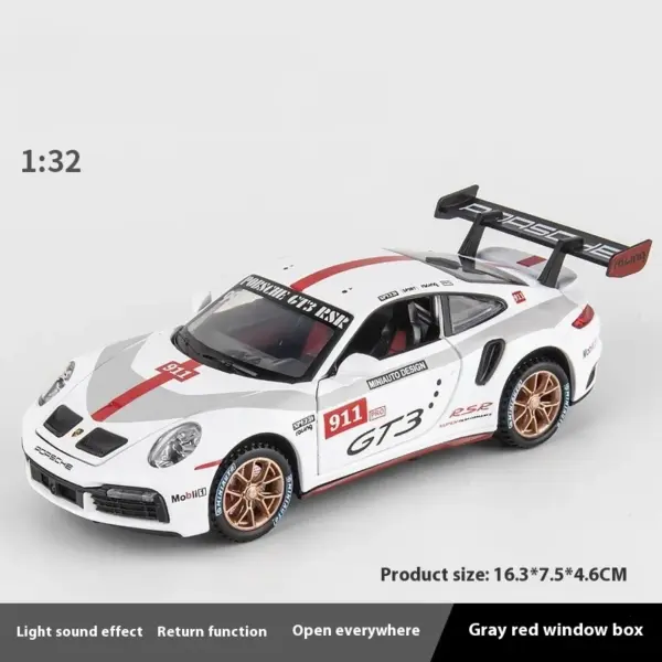 1:32 Porsche 911 GT3 RSR Diecast Model - Image 6