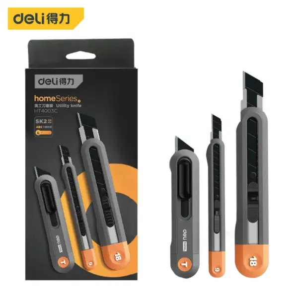 Deli Multi-Spec Utility Knife - 12/9/18mm - Image 16