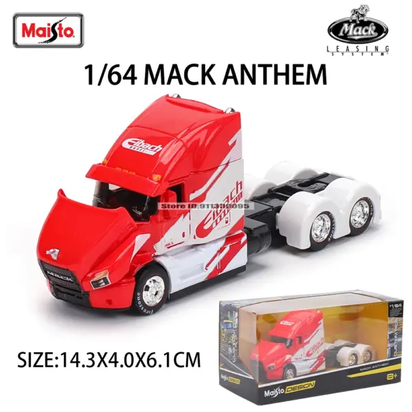 Maisto 1:64 Mercedes-Benz MACK Trailer Model - Image 10