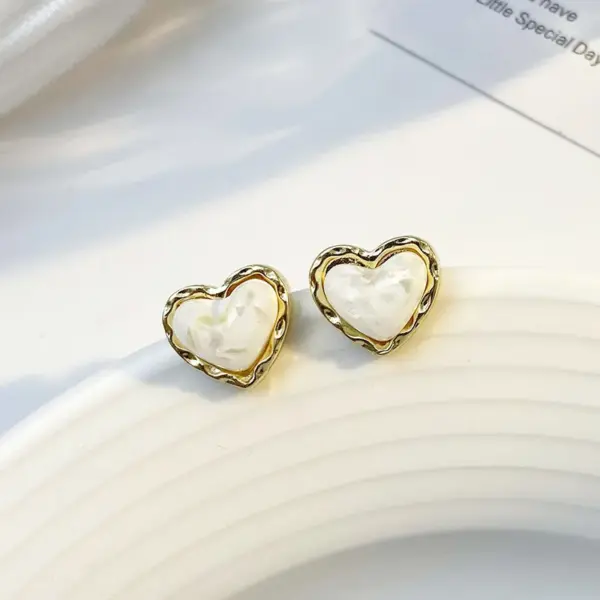 Red Heart Drop Earrings for Women - Image 19
