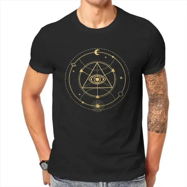 Enlightenment Sacred Geometry Cotton T-Shirt - Image 5