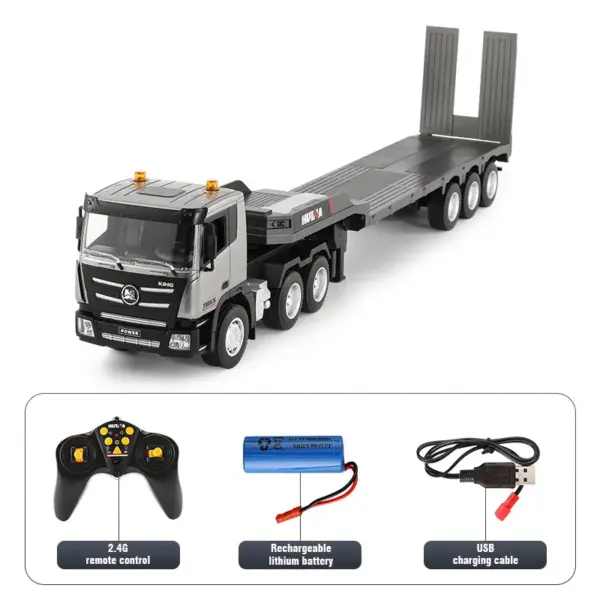 1:24 Huina RC Flat Truck Model with 9 Channels - Image 7