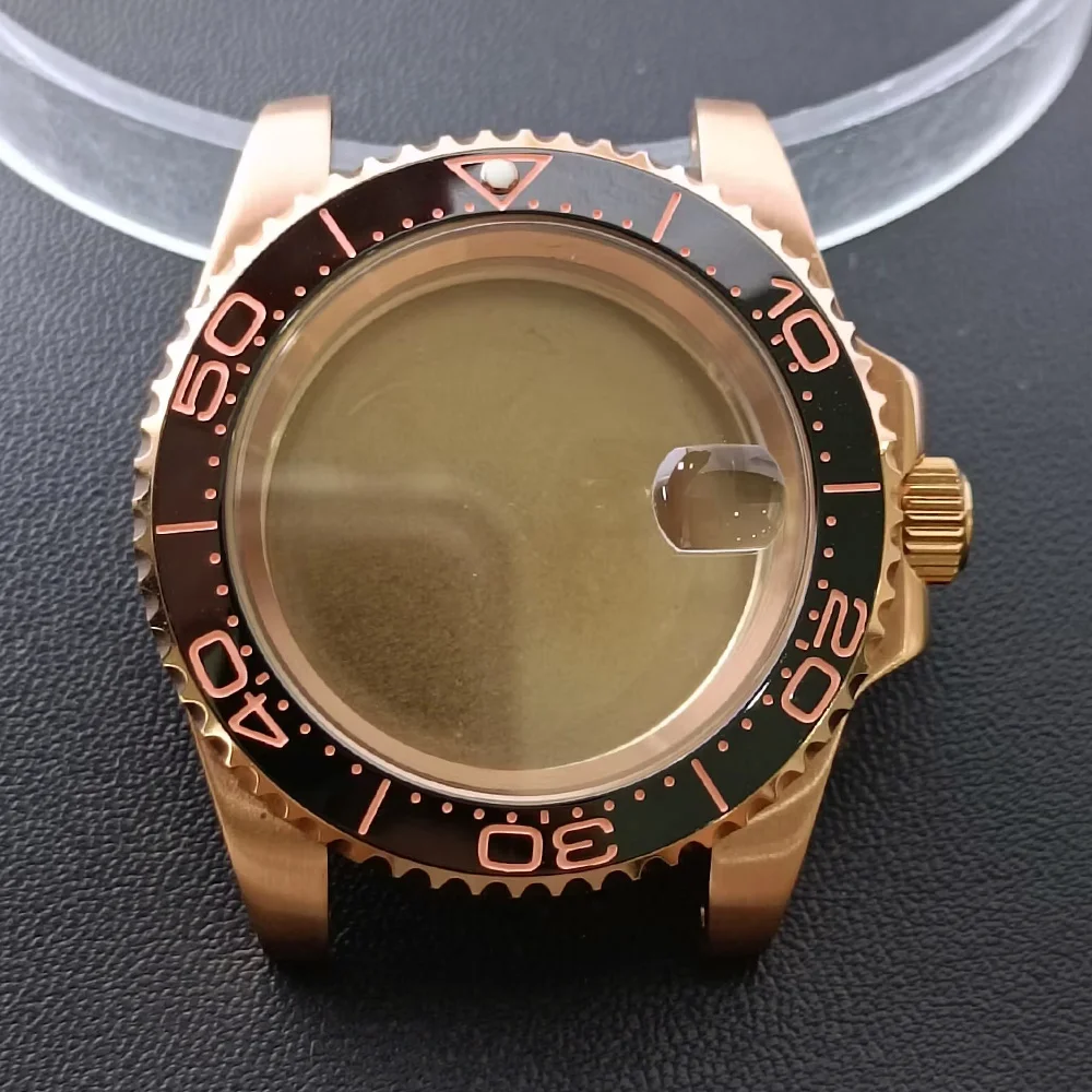 NH35 GMT Steel Watch Case 40.5mm Silver 32 NH35 GMT Steel Watch Case 40.5mm Silver - Image 32
