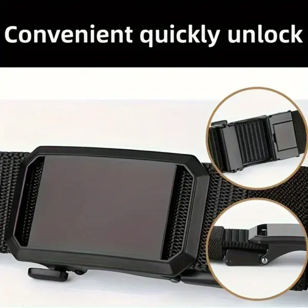 Canvas Tactical Buckle Belt for Men - Image 3