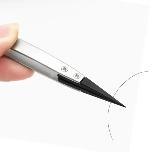 ESD Tweezers with Replaceable Tips and Steel Body - Image 2