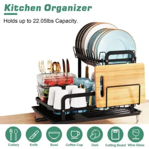 360° Rotating Kitchen Chopping Board Rack