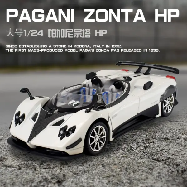 1:24 Pagani ZONTA HP Diecast Car Model - Image 4