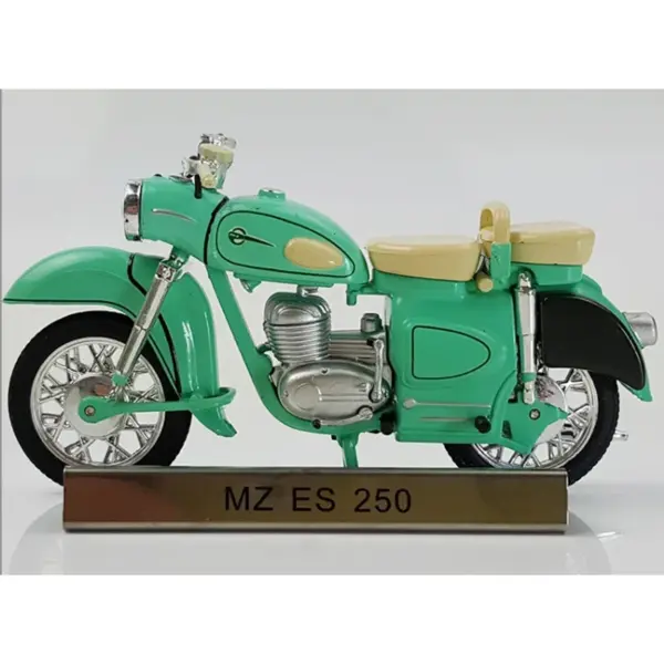 Atlas Diecast MZ ES 250 Green Motorcycle Model - Image 4