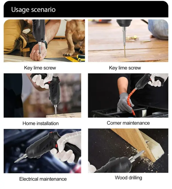 OEING Mini Cordless Electric Screwdriver D04TN7746L - Image 5