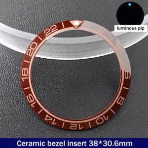 Ceramic Bezel Insert for 40mm Men's Watch 295 Se84e227bc8d34f3e90b13990b7110ed2X