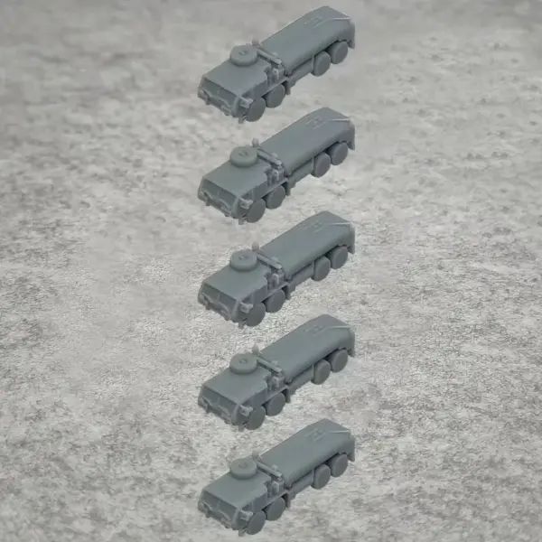 5PCS M978 Resin Model Oil Tank Trucks - Image 5