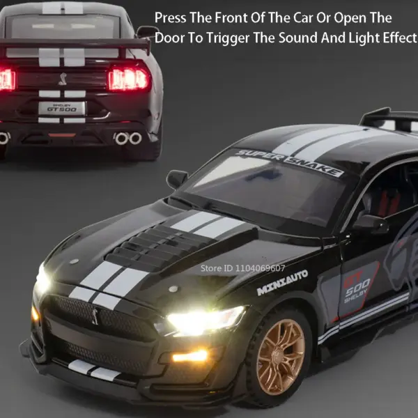 1:32 Mustang Shelby GT500 Diecast Model Car - Image 3