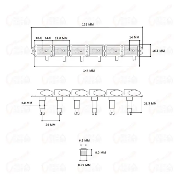 Kluson Vintage Guitar Tuners Set 1:15 Gear Ratio - Image 6