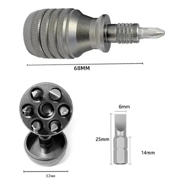 Compact Titanium Alloy Multifunctional Screwdriver - Image 5