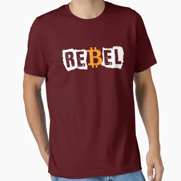 Bitcoin Rebel Cryptocurrency T-Shirt for Men - Image 11