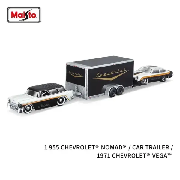 Maisto 1:64 Ford Dodge Chevrolet Trailer Model - Image 11