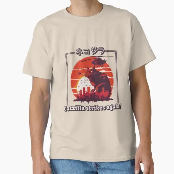 Catzilla Humorous T-Shirt for Adults - Image 9