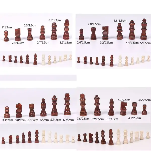 32 Wooden Chess Pieces Set for Enthusiasts - Image 5