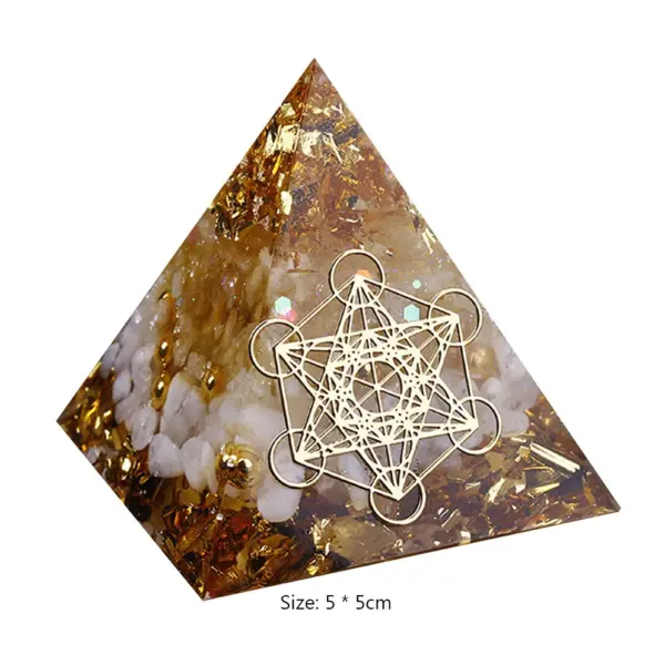 5cm Natural Stone Orgonite Pyramid Crystal - Image 14