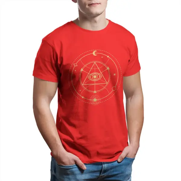 Enlightenment Sacred Geometry Cotton T-Shirt - Image 11