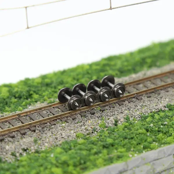 N Scale Metal Wheel Sets 24pcs for Trains - Image 3