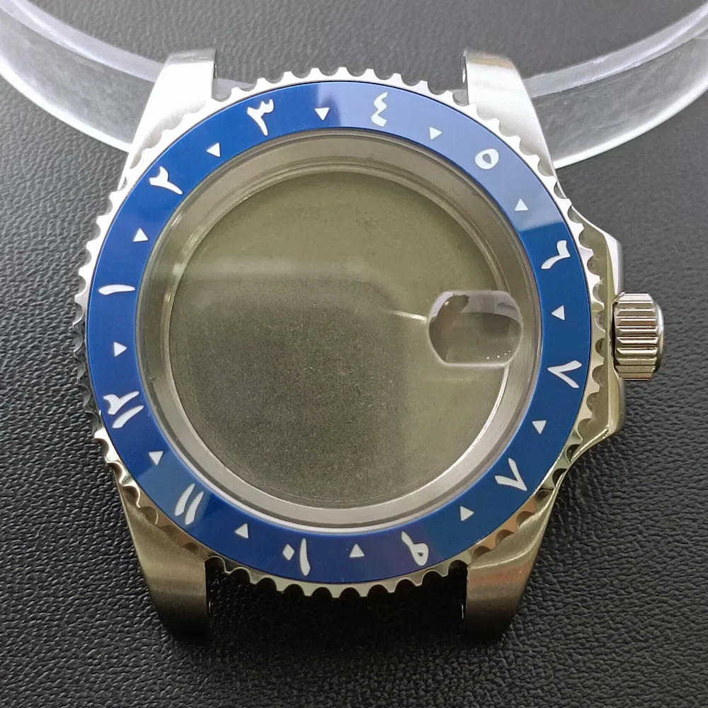 NH35 GMT Steel Watch Case 40.5mm Silver 83 NH35 GMT Steel Watch Case 40.5mm Silver - Image 83