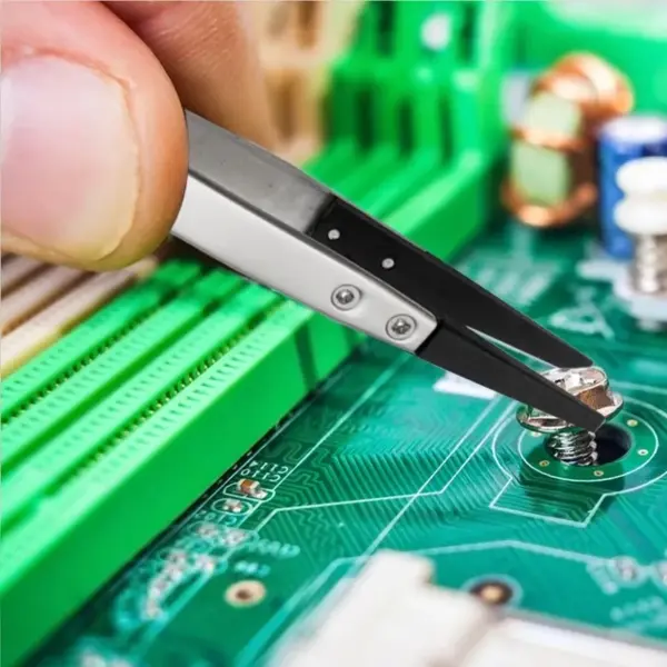 ESD Tweezers with Replaceable Tips and Steel Body - Image 3
