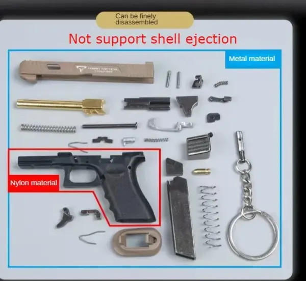 Mini Alloy G34 TTI Pistol Keychain Model - Image 6