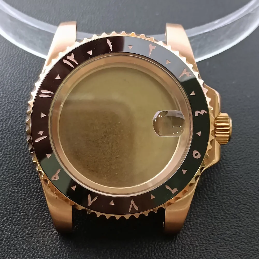 NH35 GMT Steel Watch Case 40.5mm Silver 37 NH35 GMT Steel Watch Case 40.5mm Silver - Image 37