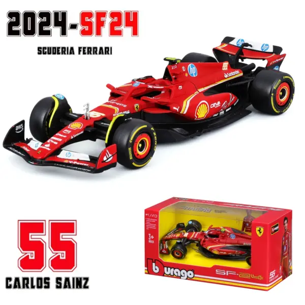 Bburago 1:43 Mercedes-AMG W14 Racing Car Model - Image 14