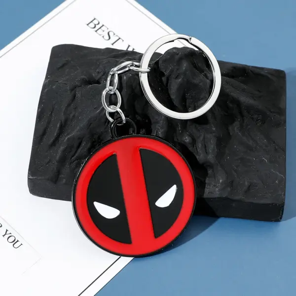 Deadpool Antique Finish Metal Keychain - Image 2