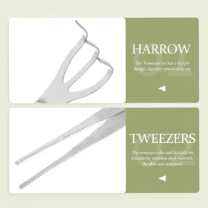 2-in-1 Stainless Steel Bonsai Rake and Tweezers 16 Seb020ab856894ca8926d0b9720a63b06W