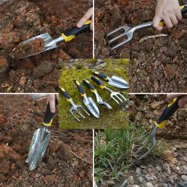 Ergonomic Garden Tool Set with Gloves - Image 5