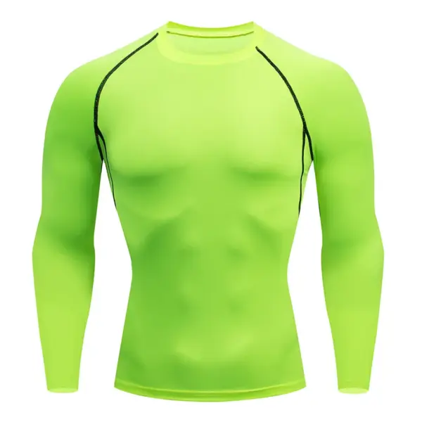 Men's Compression Long Sleeve Turtleneck Shirt - Image 10