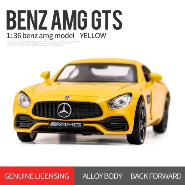 Mercedes Benz AMG GTS Diecast Model Car 1:36 - Image 14