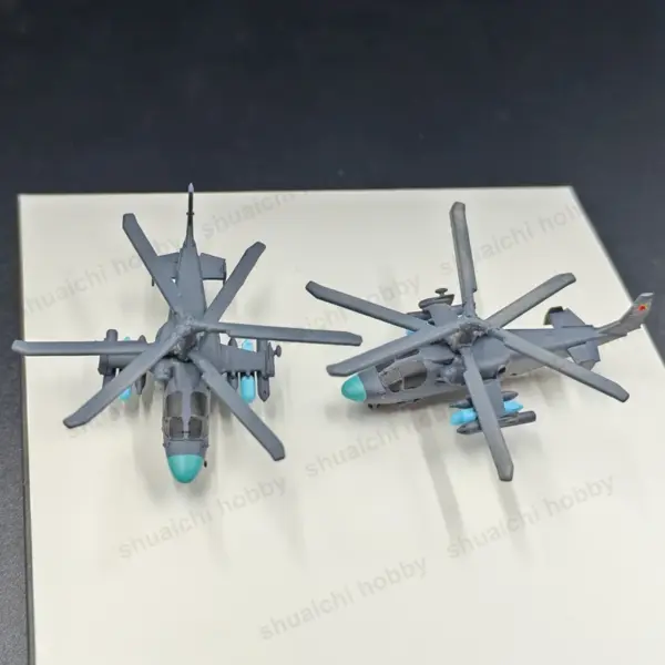 2PCS 1/350 Scale Ka-52 Military Helicopter Models - Image 4