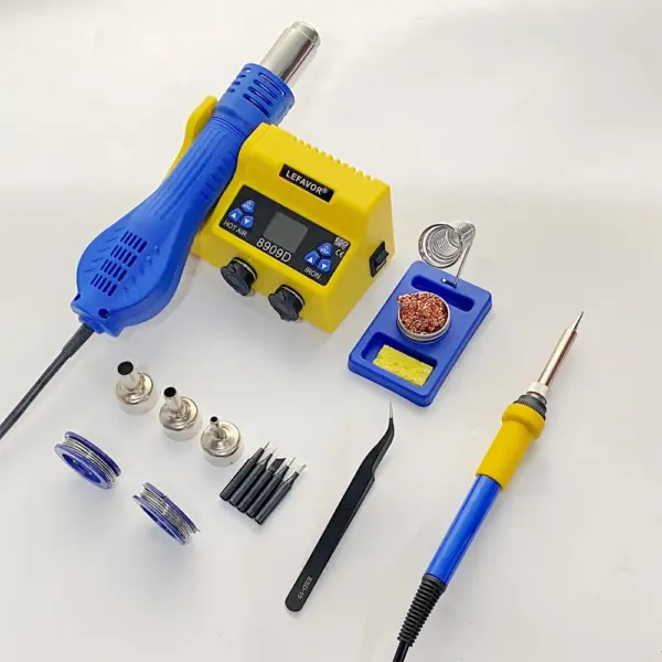 8909D 2-in-1 Soldering Station Set - Image 9
