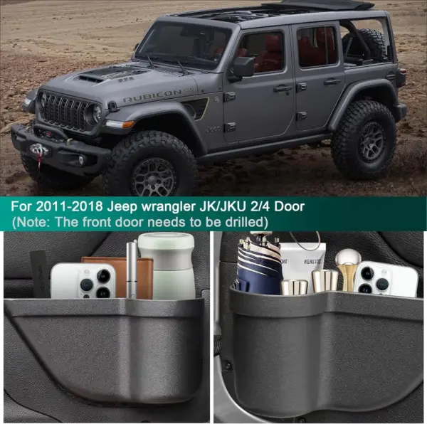 Jeep Wrangler JK Door Storage Pockets Set - Image 2