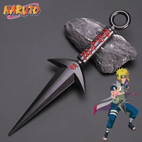 15cm Naruto Asuma Kunai Metal Sword Model - Image 4