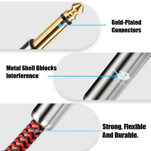 Dual 1/4 Inch Male Audio Cable 1M to 8M - Image 4