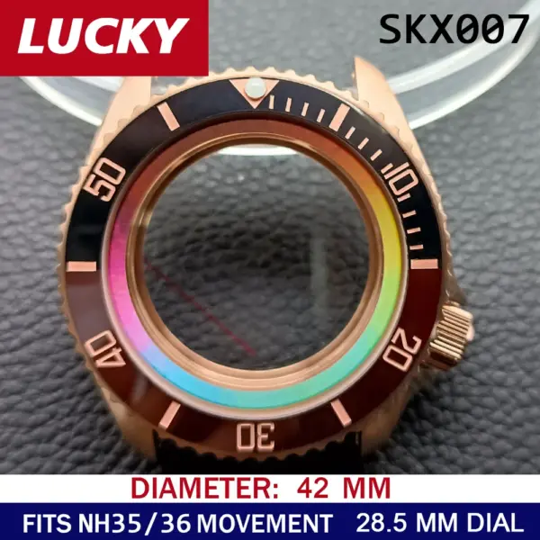 N H35 42mm Stainless Steel Watch Case - Image 8