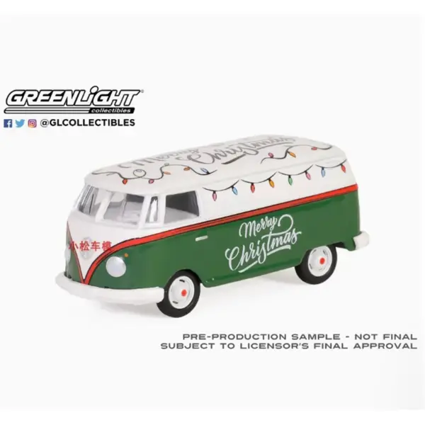 1:64 2023 Christmas T2 Panel Van Model - Image 3