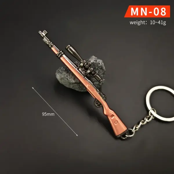 Chicken Dinner Game Keychain Set with P90 and AWM - Image 13