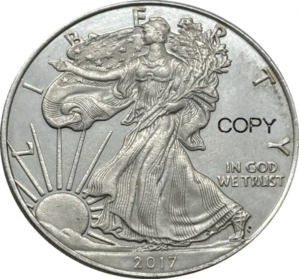 Silver Plated Liberty Eagle Commemorative Coin