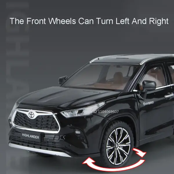 1:24 Alloy Highlander Model SUV with Sounds - Image 6