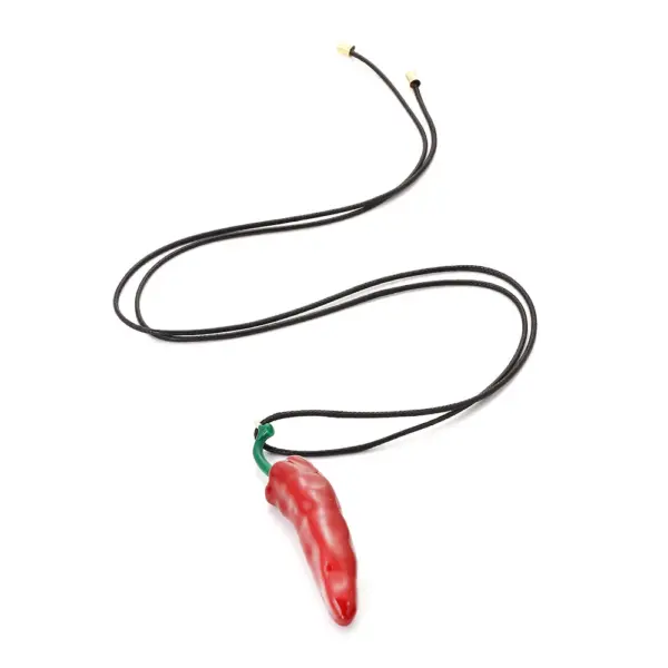 Bohemian Vintage Red Pepper Pendant Necklace - Image 7